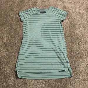 Dakine Green Striped Midi Dress